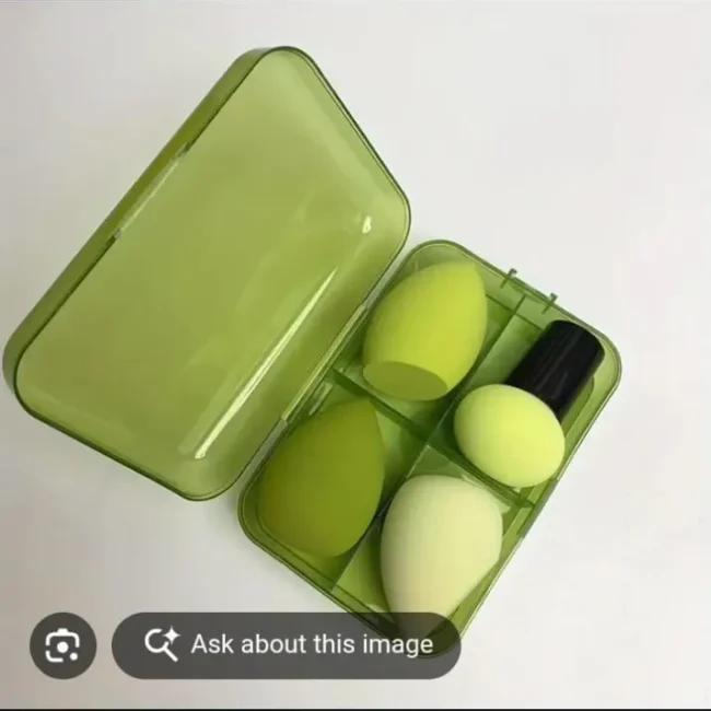 3 Pcs Blender Puff 1Pcs Stick Puff