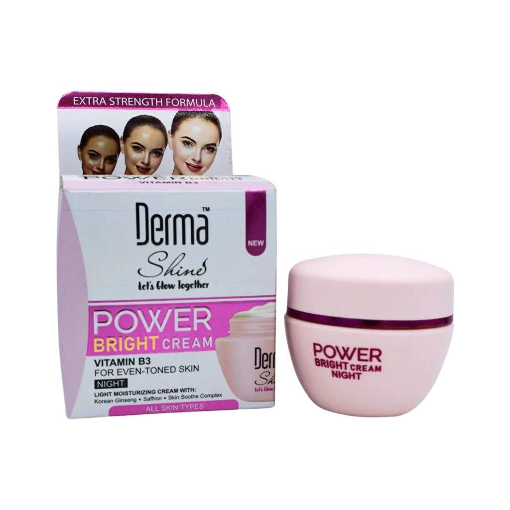 Derma Shine Power Bright Night Cream Review: Wake Up Brighter in 7 Nights? - Glowora Pakistan